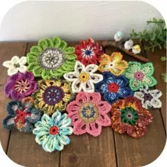 【303】海外デザインのお花がいっぱいの創作ドイリー✿*:・手編み ハンドメイド