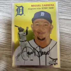 topps chrome ミゲル　カブレラ　プリント サイン