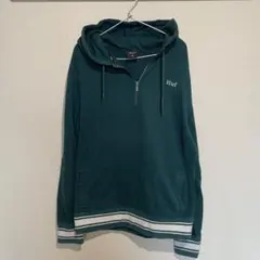 HUF ハーフジップ パーカー グリーン Mのサムネイル