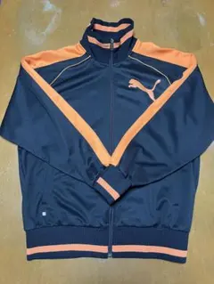 PUMA 黒×オレンジ トラックジャケット