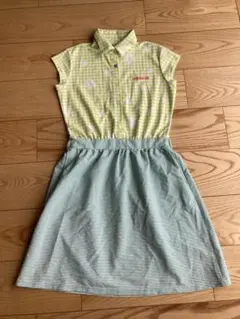 アディダスゴルフ　ワンピース　Sサイズ　花柄 ボーダー