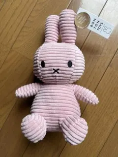 【新品タグ付き】ミッフィー ぬいぐるみ コーデュロイ ピンク 23cmのサムネイル