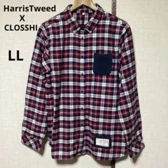 HarrisTweed x CLOSSHI チェックシャツ　LLのサムネイル