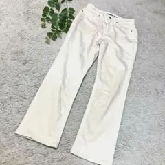 LANDS'END　ストレートデニム　Ｓ　ホワイトのサムネイル