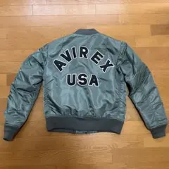 AVIREX MA-1 フライトジャケット アーチロゴ　リバーシブル