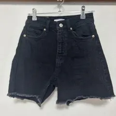 【美品】H&M デニムショートパンツ グレー size 36