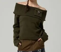 2025年最新】ポケット付き オフショルニット tina:jojunの人気