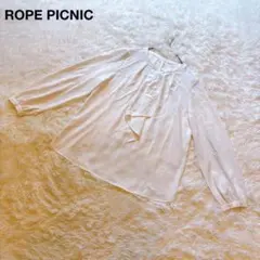 ロペピクニック ROPE PICNIC 長袖 ボウタイブラウス 白