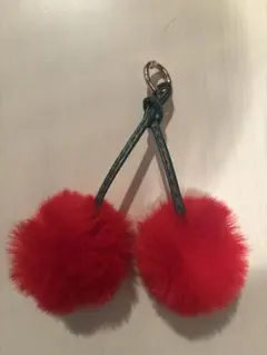 チェリー型　バッグチャーム