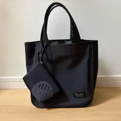 TULLY'S COFFEE ブラック トートバッグ