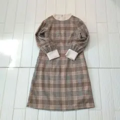 【最終セール】美品 レトロ 長袖ワンピース 森ガール キレイめ フェミニン