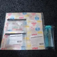 スヌーピー トートバック、クリアポーチ２個、クリアボトル