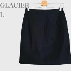 グラシア　タイトスカート　バックジップ　ダークネイビー　L シンプル　きれいめのサムネイル