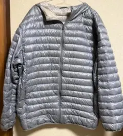 本日限定お値引き: UNIQLO ライトダウン XXLフード付シルバー（使用品）