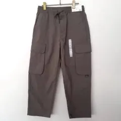 【タグ付未使用】GU ジーユー ワイドテーパード カーゴアンクルパンツ ナイロン