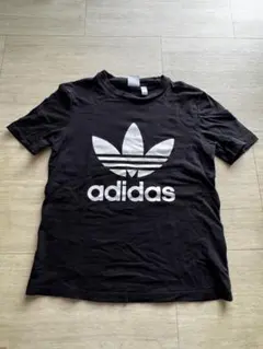 レディース　adidas Tシャツ 黒　Lサイズのサムネイル
