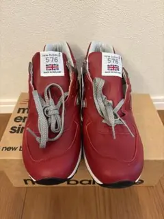 New Balance 576 レッド スニーカー