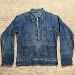 U.S. NAVY HALF ZIP PULLOVER DENIM - メルカリ