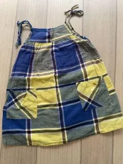 Denim and Dungaree: チェック柄 ノースリーブ ワンピースのサムネイル