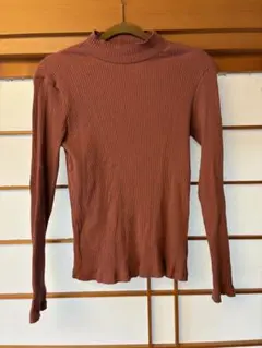 リブ編み長袖ニット Mサイズ ピンク