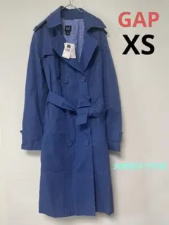 未使用タグ付き　GAP トレンチコート　青　XS