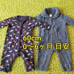 Baby Gap 60cm 2点　ベビー ロンパース　0〜6ヶ月　冬