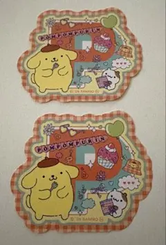 サンリオ　ポムポムプリン シールクッキー　2枚セット