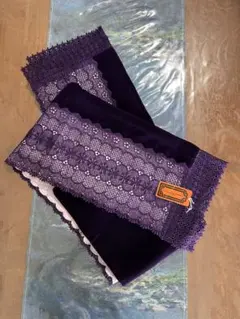 紫色ベルベット着物ショール