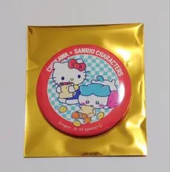 ちいかわ　サンリオ　スーパーマーケット　缶バッジ　ハチワレ　ハローキティ