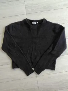 UNIQLO U ウール 100% ブラック セーター