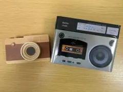 KALDI　木製のカメラ　缶のラジカセのサムネイル