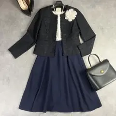 ビーミングバイビームス他 セレモニースーツ 紺 S ママスーツ 卒業式 入学式