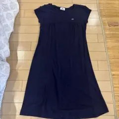 LACOSTE ノースリーブワンピース 38 ネイビー