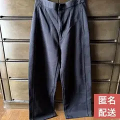 UNIQLO U ワイドフィットカーブジャージーパンツ ブラック　黒　XL