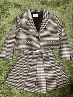 ZARA チェック柄 ジャケットとスカート セット サイズ9(134cm)