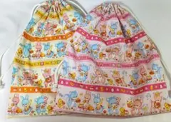 ★値下げ【ハンドメイド】体操着入れ2枚/30*35/フレンズ