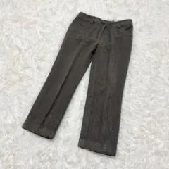 【GIANNILO GIUDICE】ウール混 センタープレス テーパードパンツL