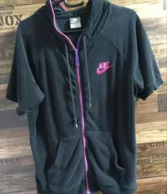 Mサイズ ナイキ Nike フード付き半袖パーカー パイル地