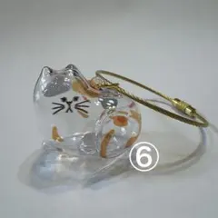 【類似品】うちの子のけだまだま風猫毛だま入れキーホルダー ミケ猫⑥