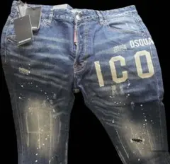 DSQUARED2 ダークブルースリムフィットデニム 50