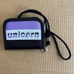 IROMEE!! ユニコーン柄 二つ折り財布 ネックストラップ付