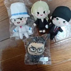 名探偵コナン セガラッキーくじ　ぬいぐるみ マスコット 4種セット