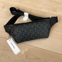 Calvin Klein カルバン　ボディバッグ ブラック　合皮　新品　タグ付き