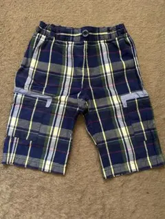 《familiar》チェック柄ハーフパンツ　110