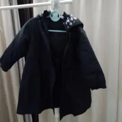 ネイビー中綿コート 100cm フード付き