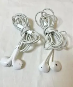 iPhone 有線 イヤホン 純正　lightning 2本 ジャンク