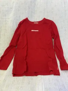 MIKIHOUSE 赤 長袖カットソー ロンT120
