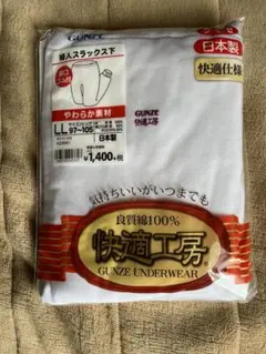 GUNZE 婦人用スラックス下 快適工房 LLサイズ 下着 ホワイト 介護