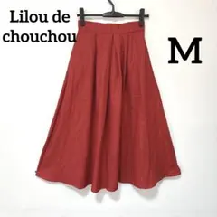 lilou de chouchou フレアスカート ロング丈 ギャザーウエスト