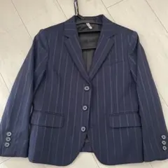 ネイビー ストライプ スーツジャケット